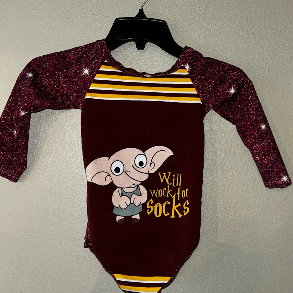 Harry Potter DOBBY long sleeved infant onesie 9-12 months